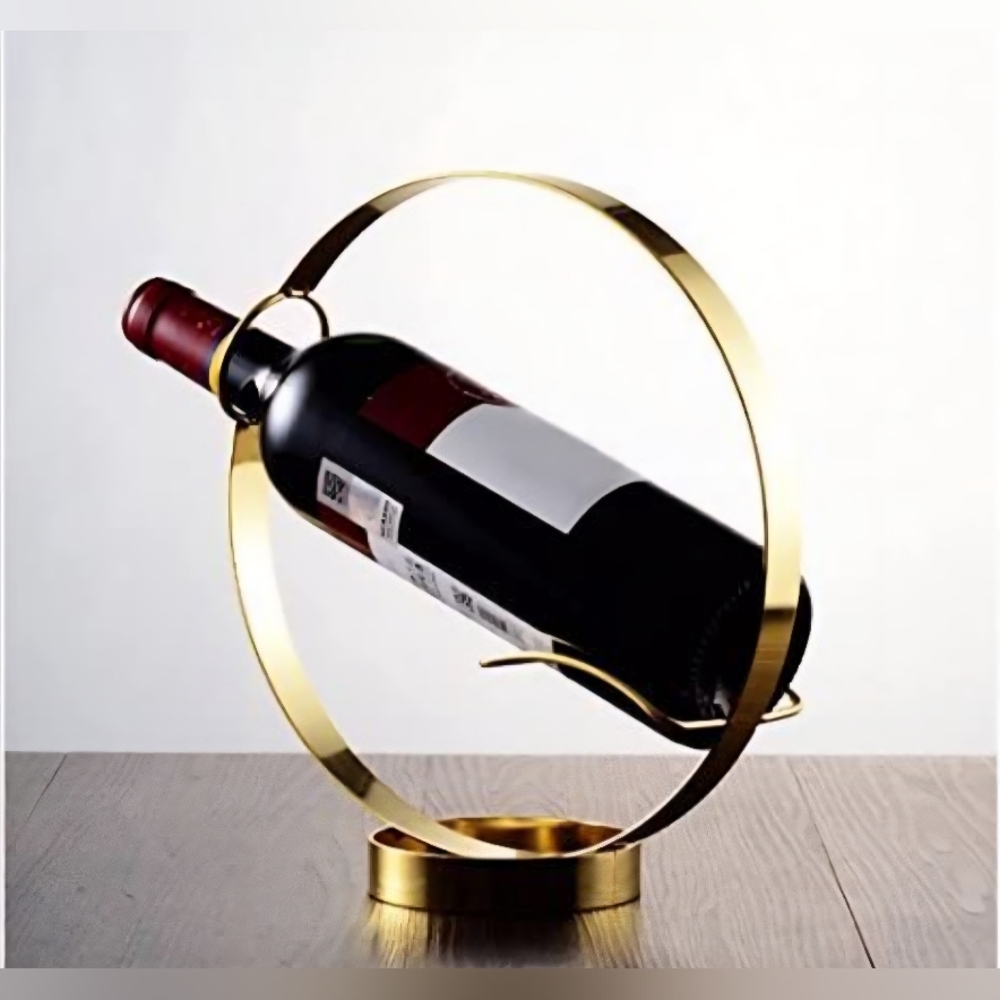 Luxurious Gold Wine Bottle Holder